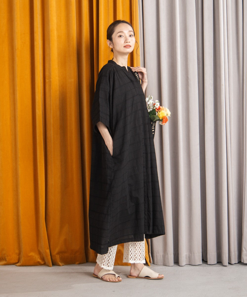 30-9687　INDESIGN ドビーチェックワンピース【先行予約】