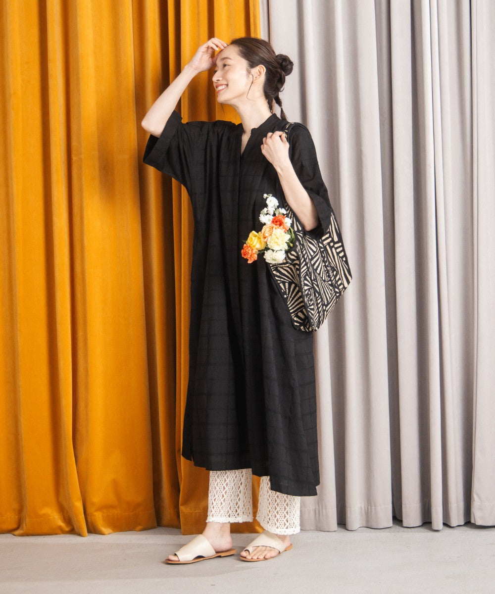 30-9687　INDESIGN ドビーチェックワンピース【先行予約】