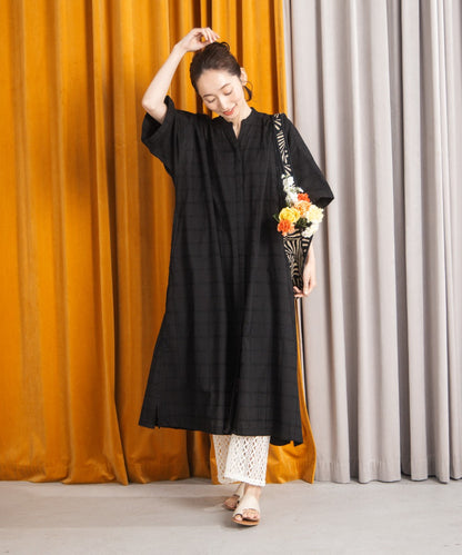 30-9687　INDESIGN ドビーチェックワンピース【先行予約】