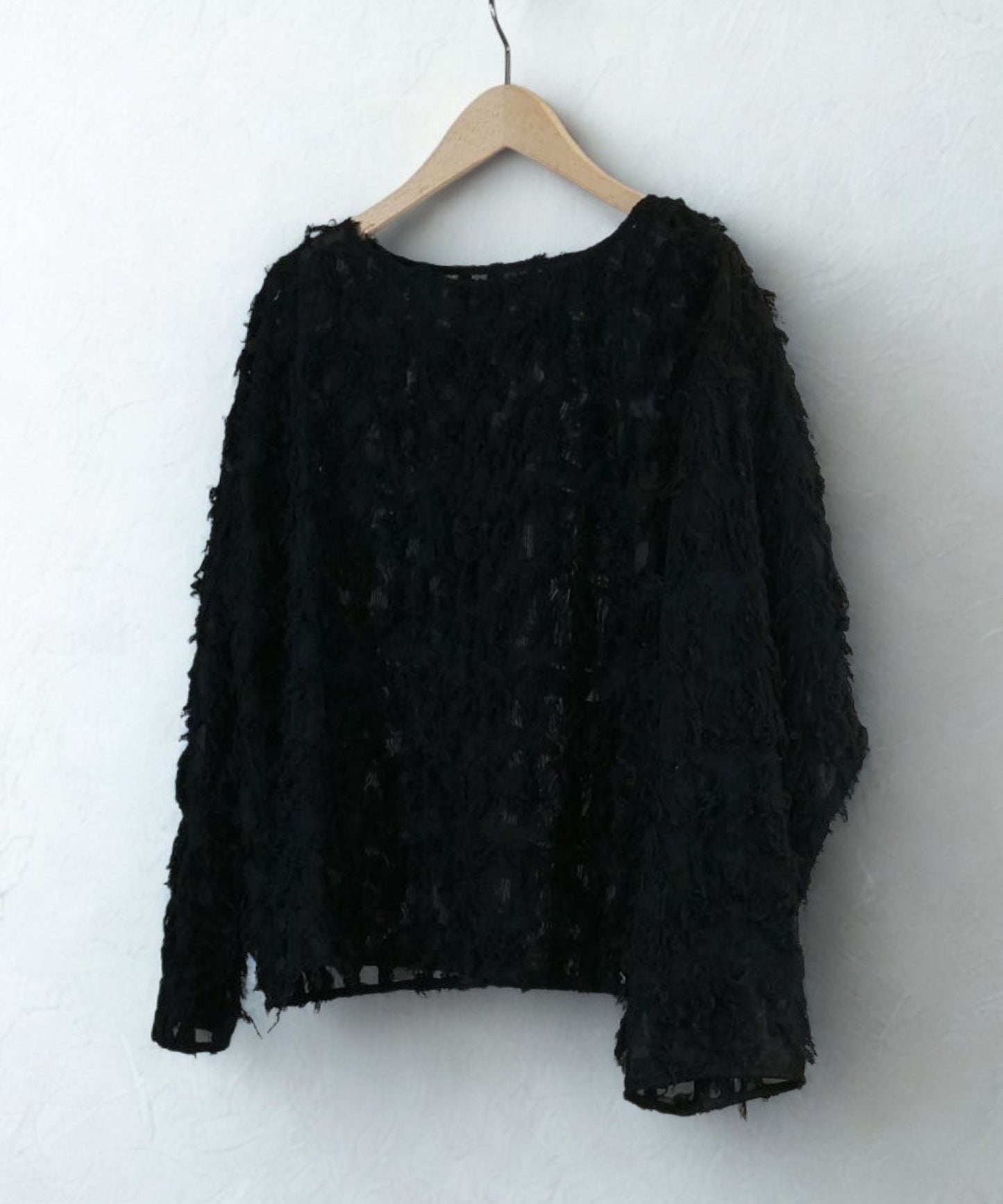 【JETSET SOLO PLUS】カットジャガードブラウス