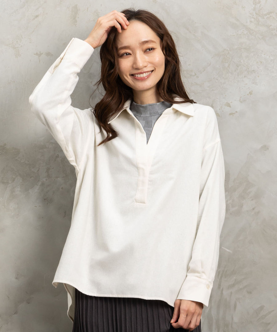 大きいサイズ レディース トップス シャツ スキッパーシャツ｜sabstreet my standard （サブストリート マイスタンダード）公式通販