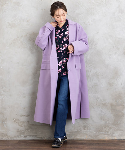 01-6667 NUMPH 【リミサロ】ブラーフラワープリントシャツ