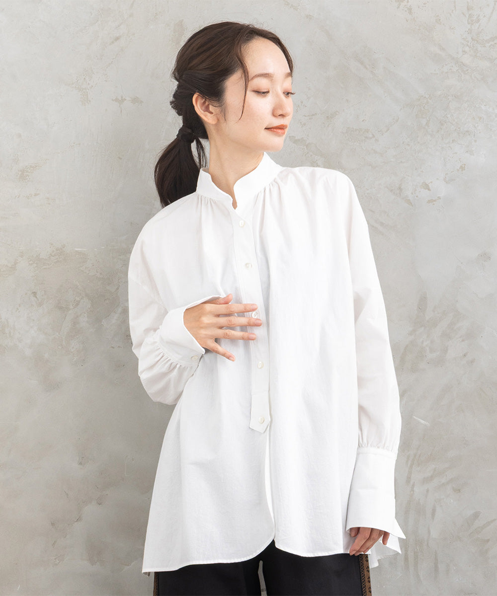 LIYOCA [30th]スタンドカラーシャツ