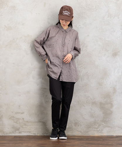 ホイルドットプリントシャツ