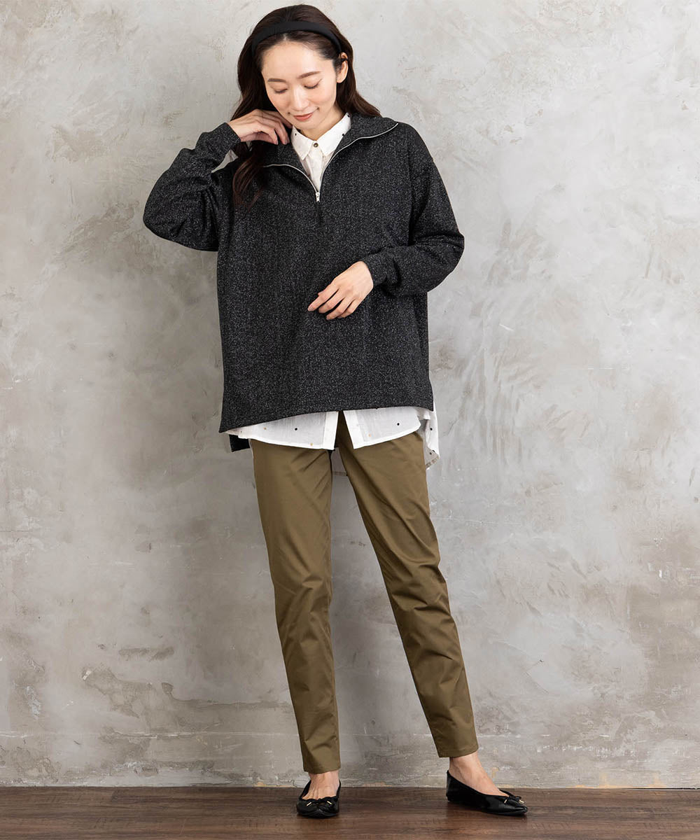 21号(6L～) ホイルドットプリントシャツ