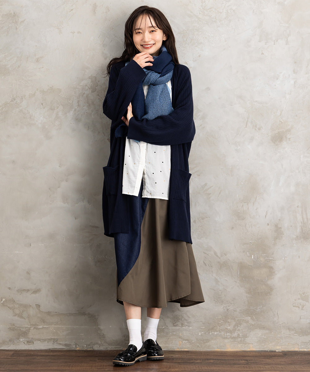 ホイルドットプリントシャツ