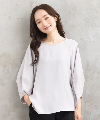 21号(6L～) ダブルバックサテンブラウス