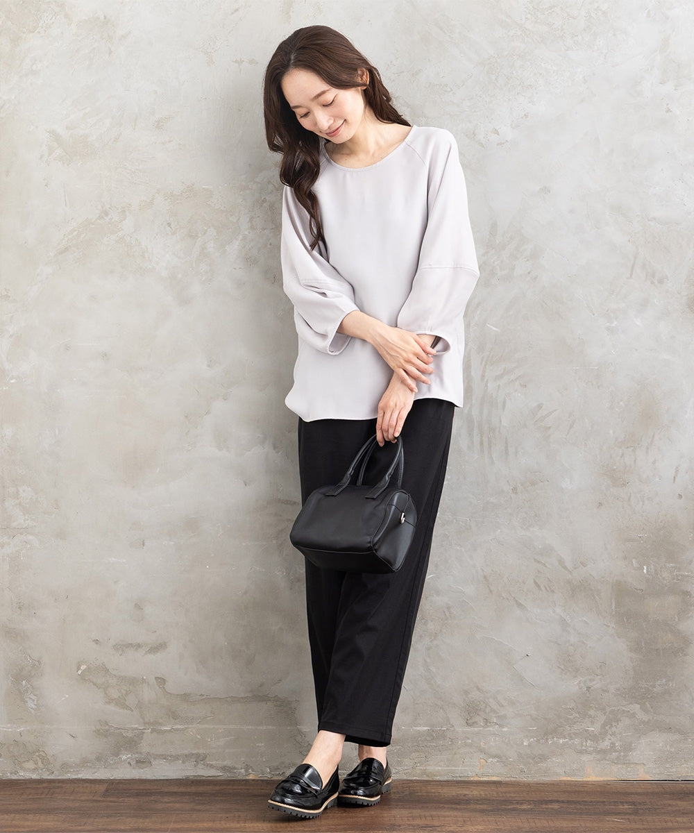 21号(6L～) ダブルバックサテンブラウス