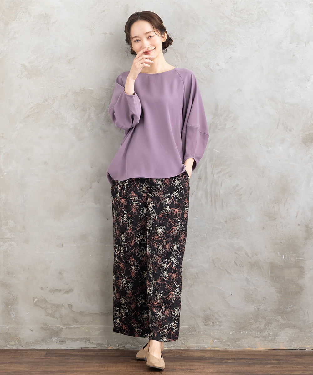 21号(6L～) ダブルバックサテンブラウス