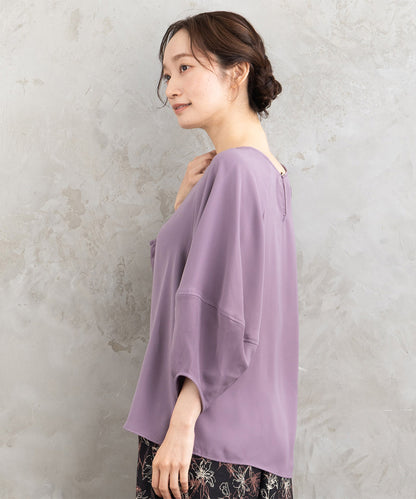 21号(6L～) ダブルバックサテンブラウス