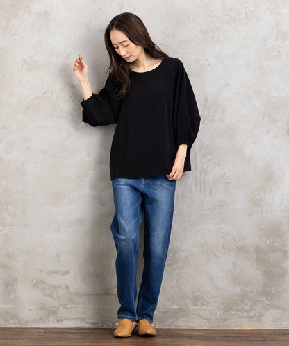 ダブルバックサテンブラウス