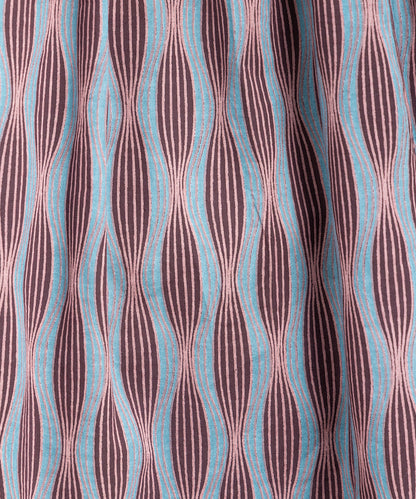 INDESIGN MIXプリントバンドカラーブラウス