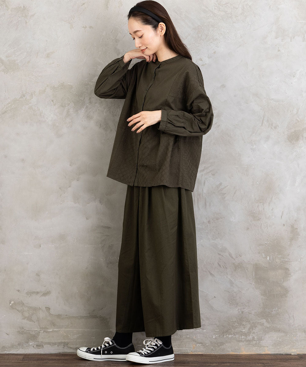 21号(6L～) INDESIGN レースパッチワークブラウス