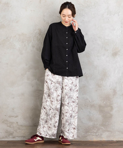 21号(6L～) INDESIGN レースパッチワークブラウス