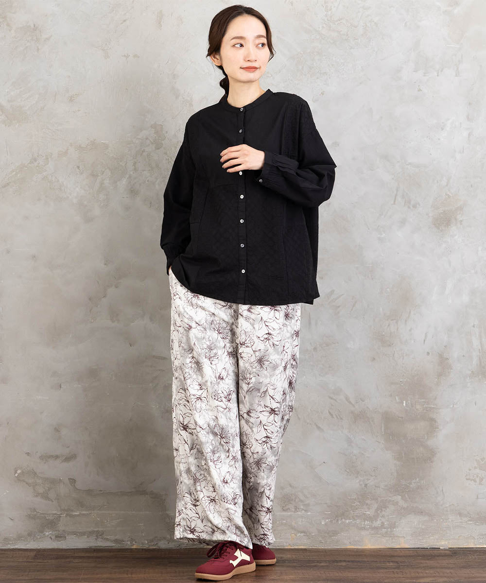 INDESIGN レースパッチワークブラウス