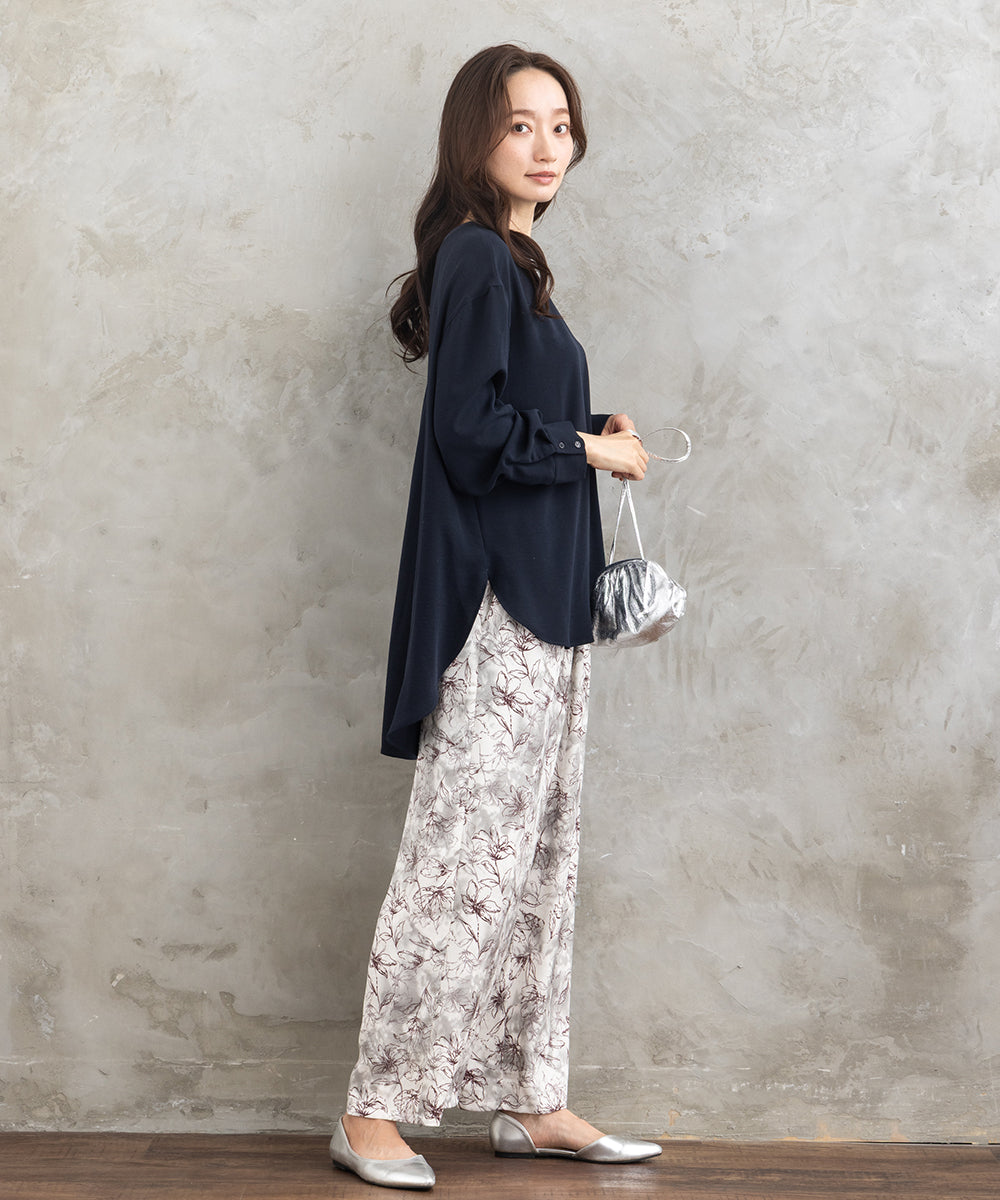 21号(6L～) FONTLAB ジョーゼットロングブラウス