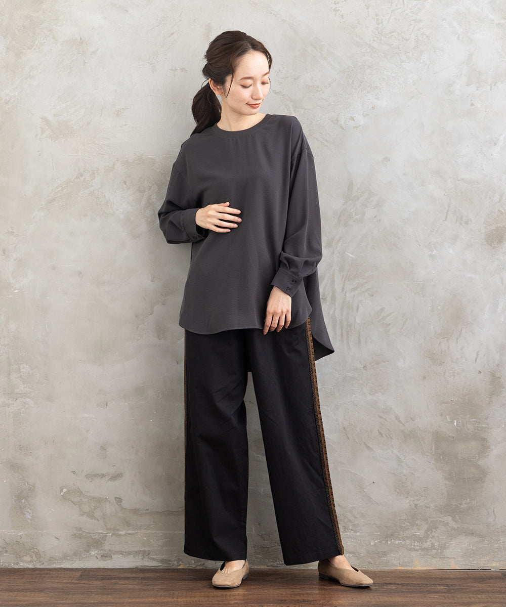 21号(6L～) FONTLAB ジョーゼットロングブラウス