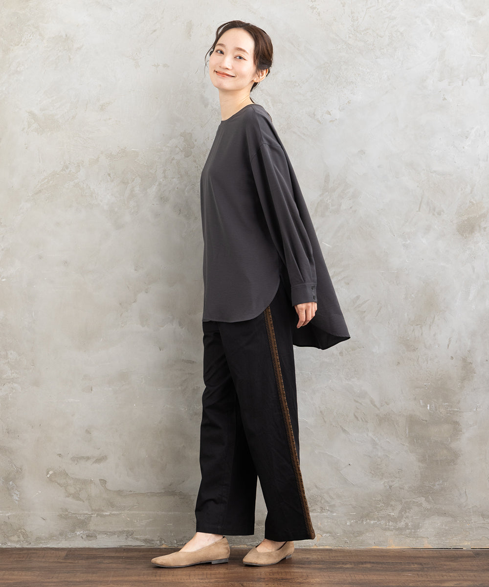 FONTLAB ジョーゼットロングブラウス