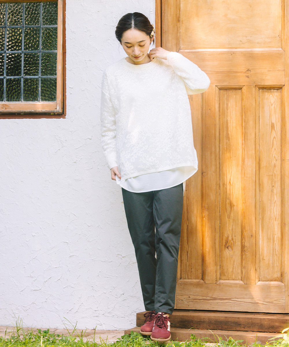 21号(6L～) FONTLAB ジョーゼットロングブラウス