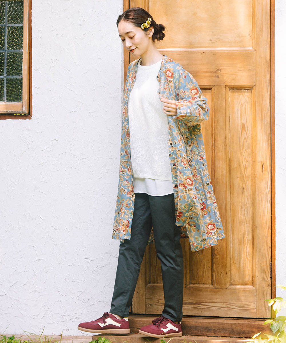 FONTLAB ジョーゼットロングブラウス