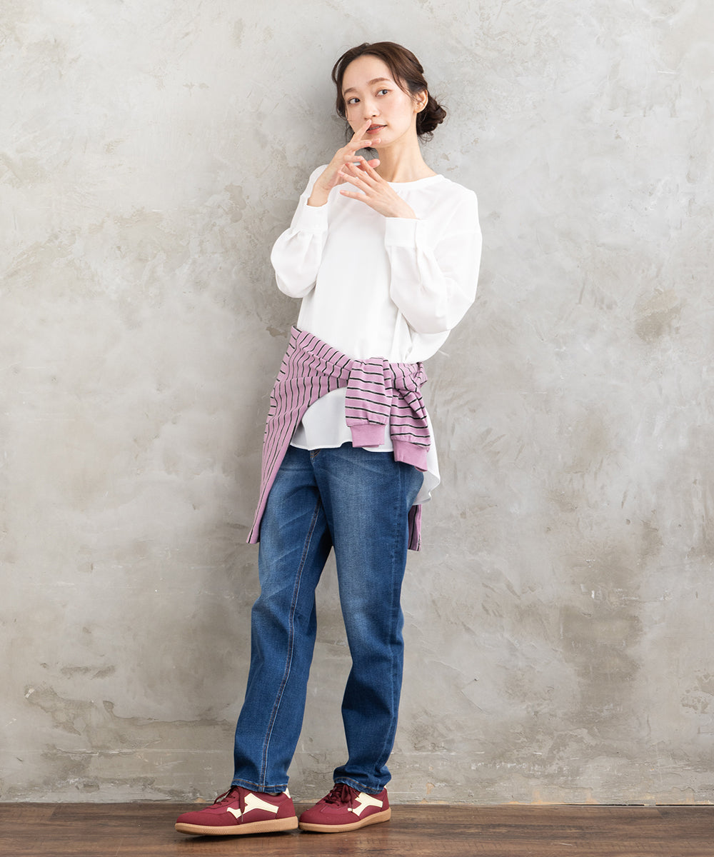 21号(6L～) FONTLAB ジョーゼットロングブラウス