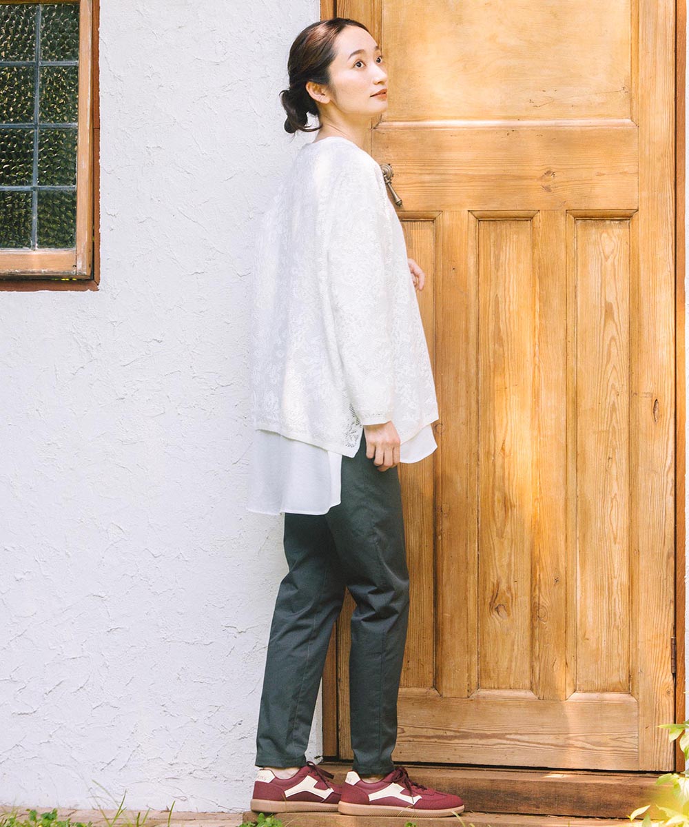 21号(6L～) FONTLAB ジョーゼットロングブラウス