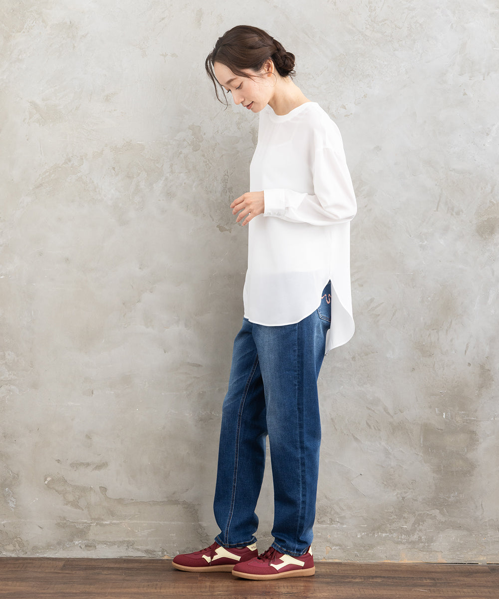 21号(6L～) FONTLAB ジョーゼットロングブラウス