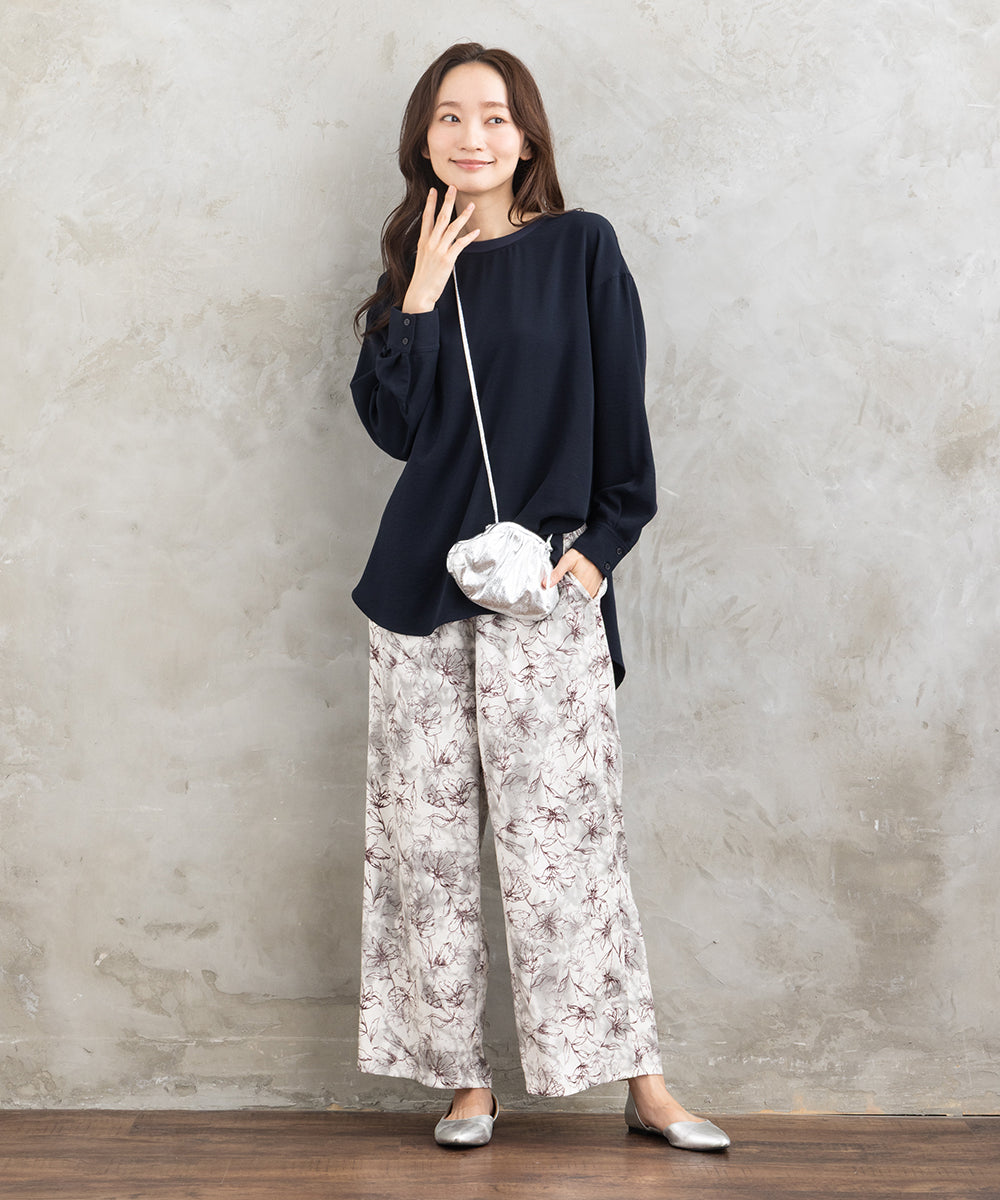 FONTLAB ジョーゼットロングブラウス