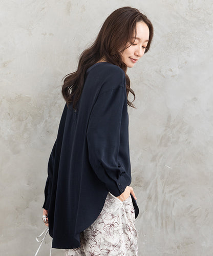 21号(6L～) FONTLAB ジョーゼットロングブラウス