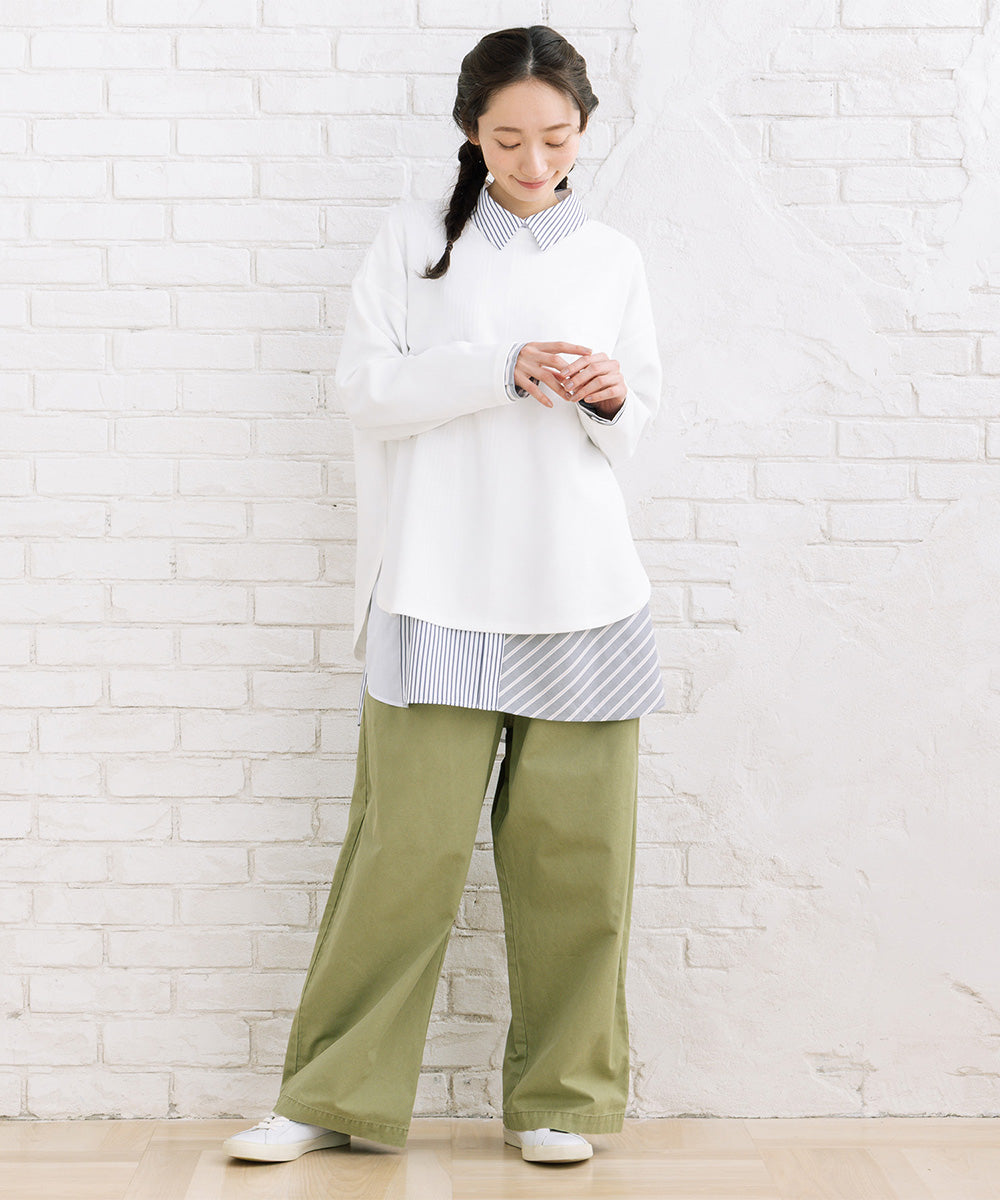 FONTLAB ストライプクレイジーパターンシャツ