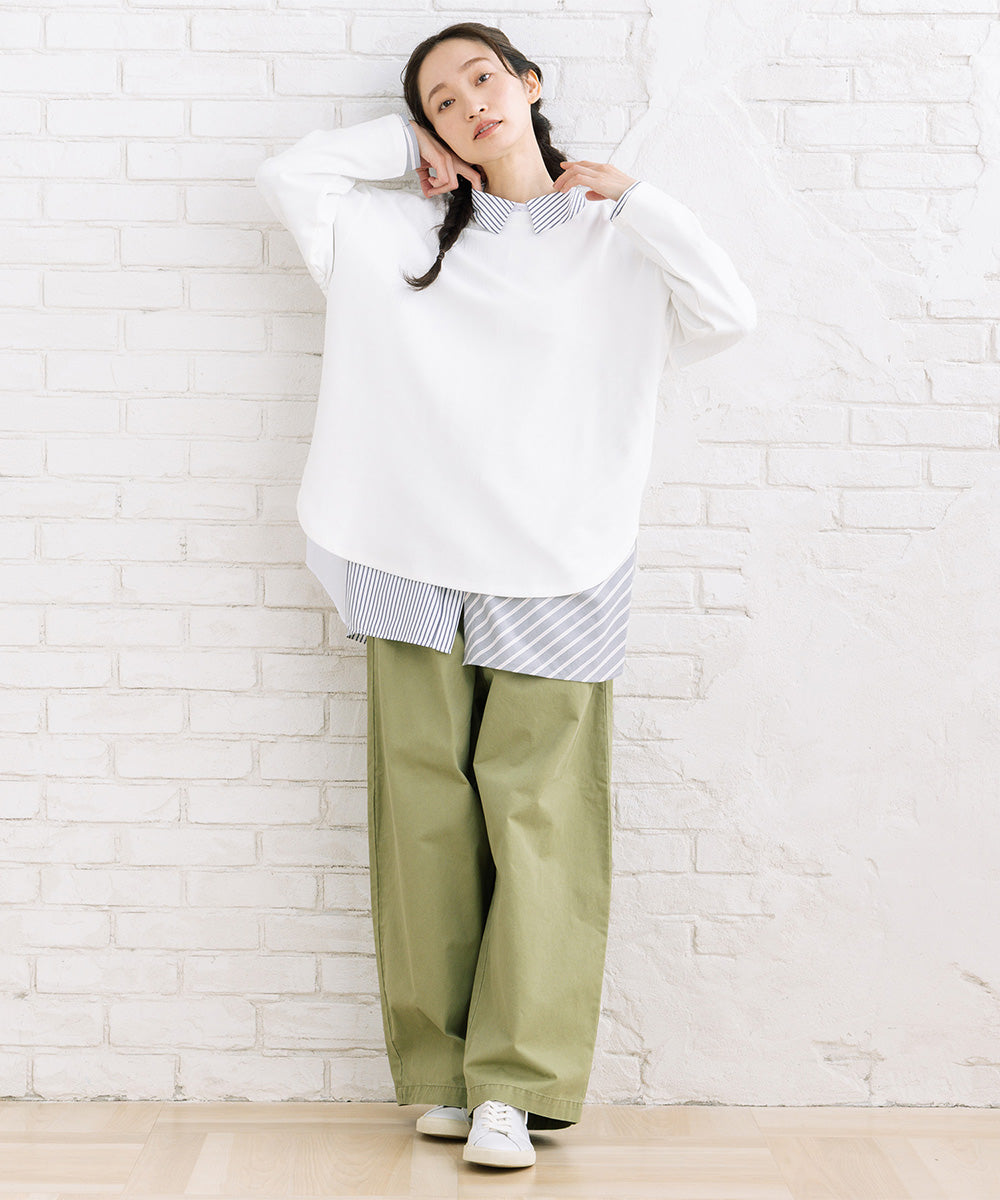 FONTLAB ストライプクレイジーパターンシャツ