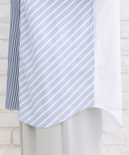 FONTLAB ストライプクレイジーパターンシャツ