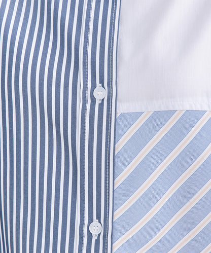 FONTLAB ストライプクレイジーパターンシャツ