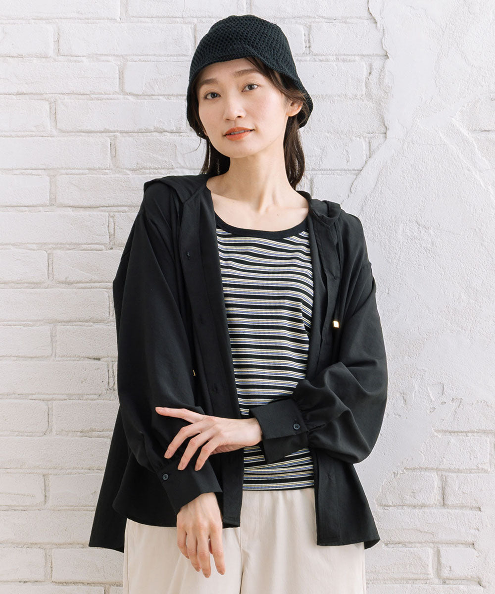 FONTLAB ナチュラルエアータンブラーフーディブラウス