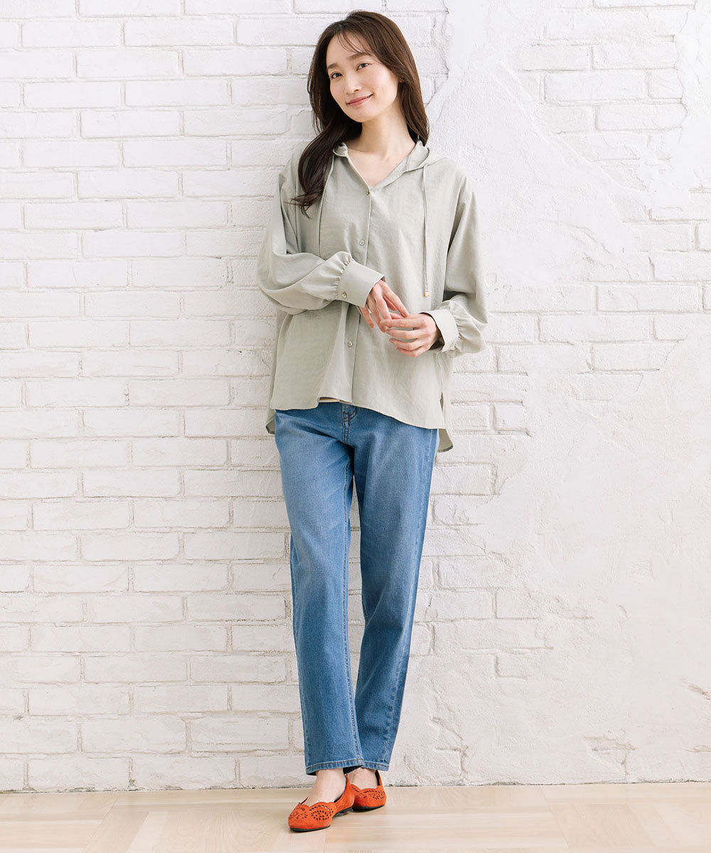 FONTLAB ナチュラルエアータンブラーフーディブラウス