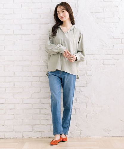 FONTLAB ナチュラルエアータンブラーフーディブラウス