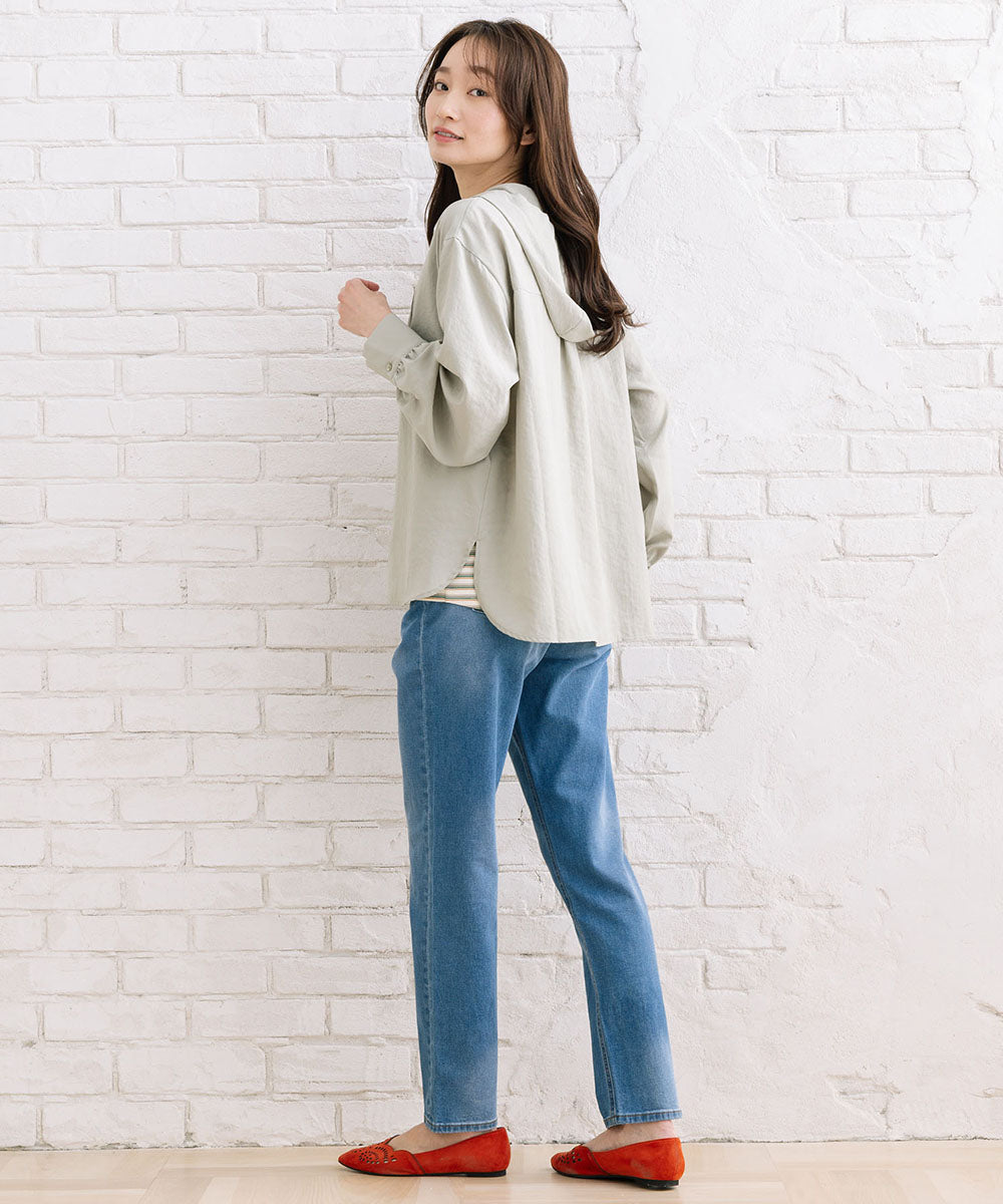 FONTLAB ナチュラルエアータンブラーフーディブラウス