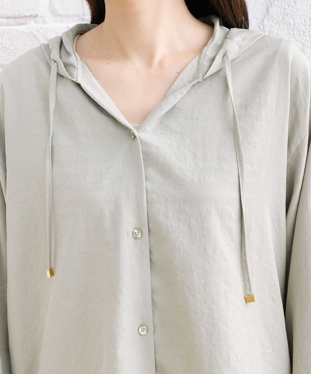 FONTLAB ナチュラルエアータンブラーフーディブラウス