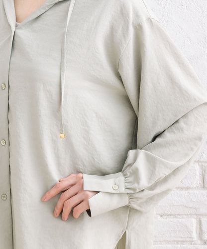 FONTLAB ナチュラルエアータンブラーフーディブラウス