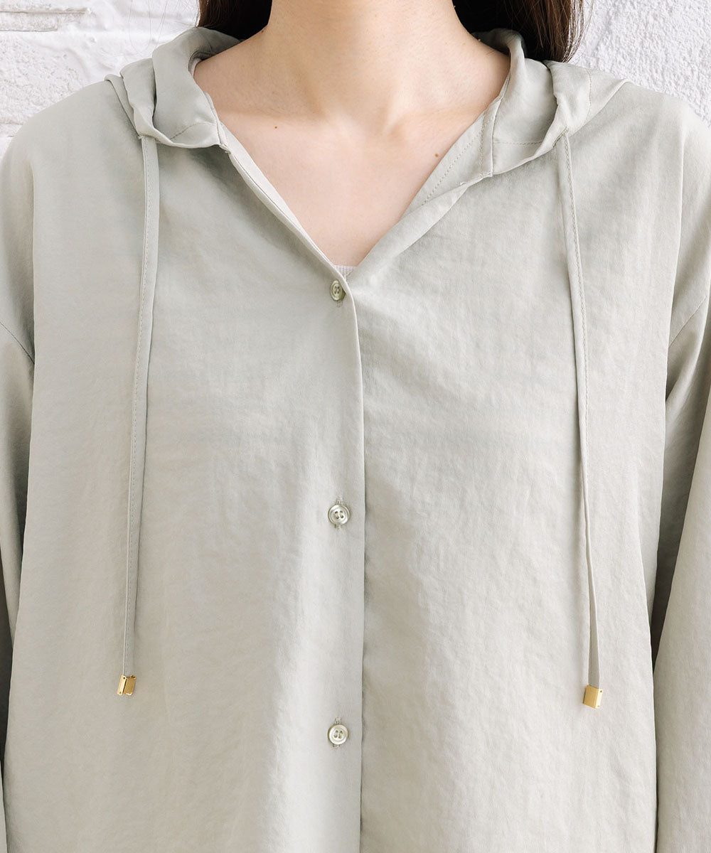 FONTLAB ナチュラルエアータンブラーフーディブラウス