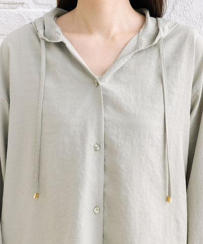 FONTLAB ナチュラルエアータンブラーフーディブラウス