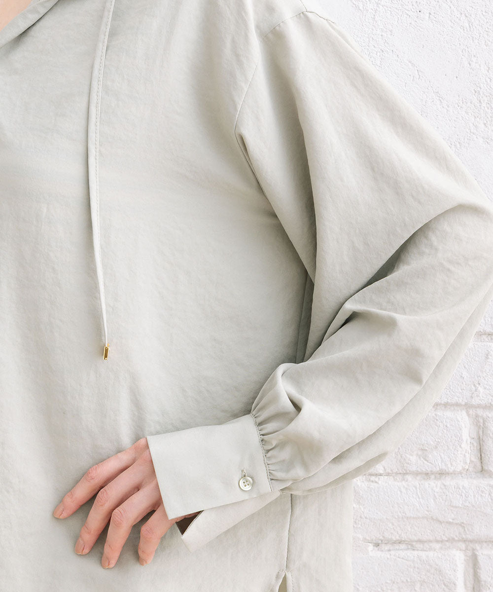 FONTLAB ナチュラルエアータンブラーフーディブラウス