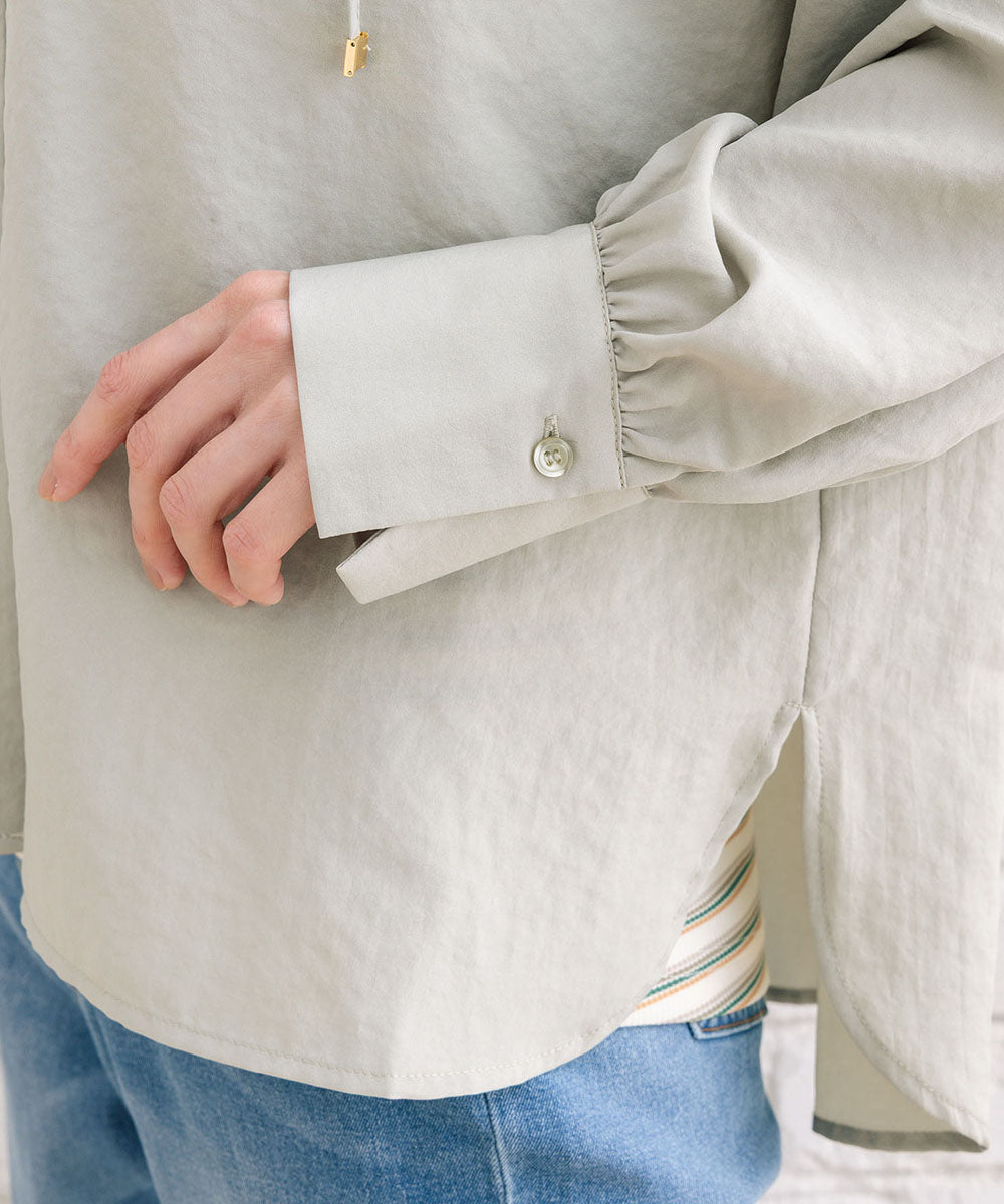 FONTLAB ナチュラルエアータンブラーフーディブラウス