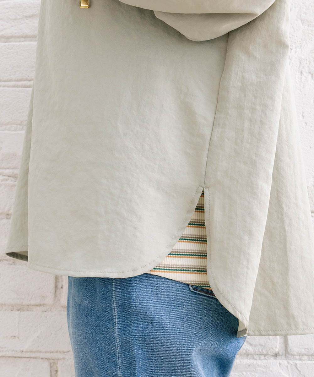 FONTLAB ナチュラルエアータンブラーフーディブラウス