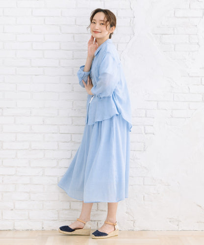 21号(6L～) ボイルシャンブレーシャツ