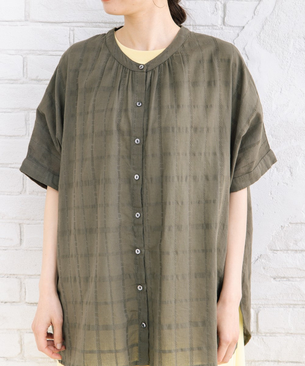 21号(6L～) INDESIGN ドビーチェックシャツ