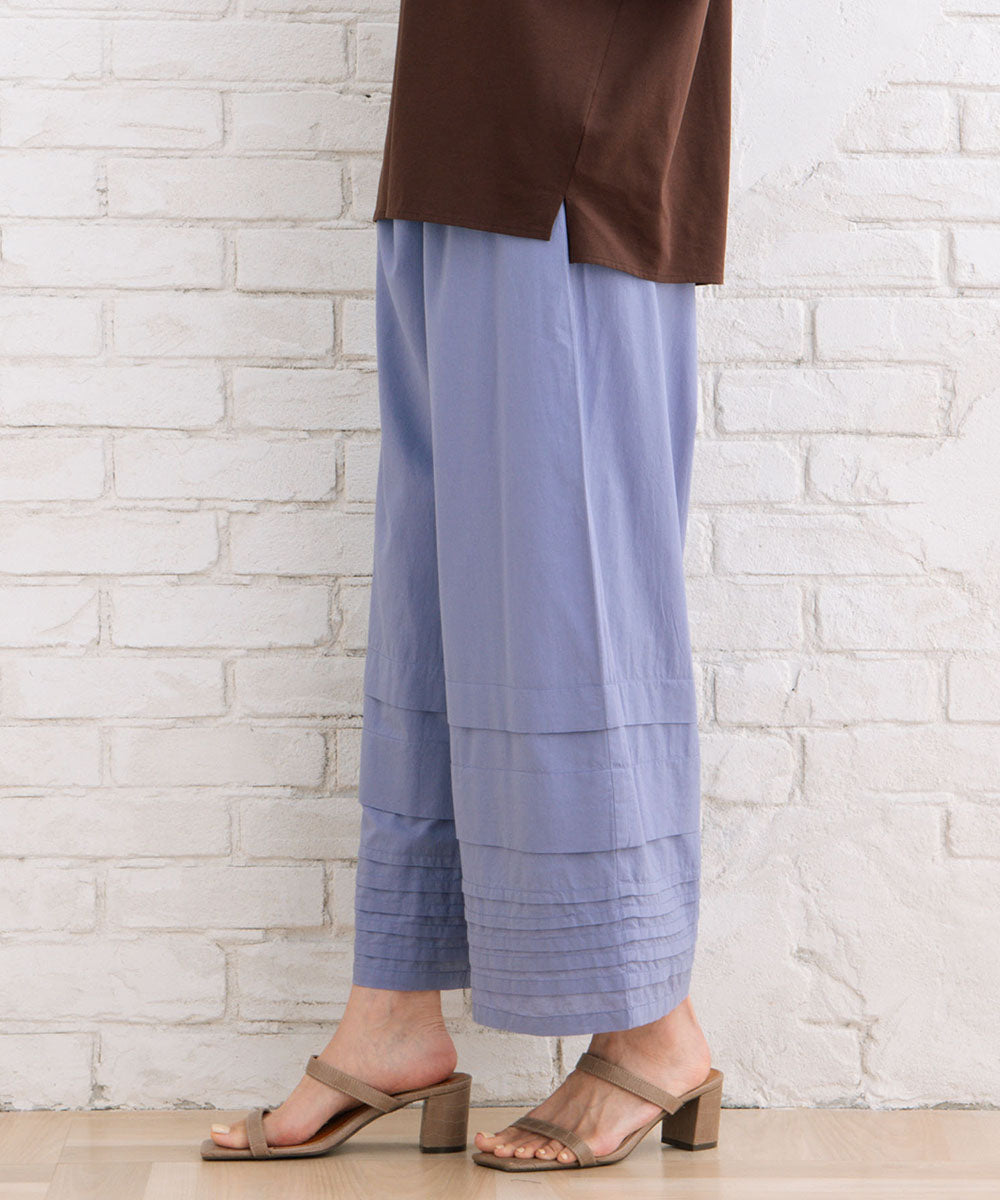 21号(6L～) INDESIGN タックヘムワイドパンツ