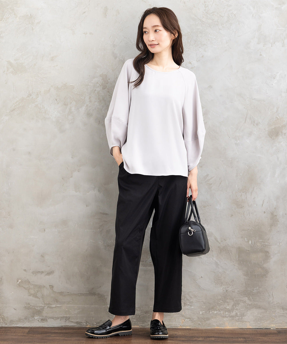 21号(6L～) 【撥水・COOL】ストレートタックパンツ