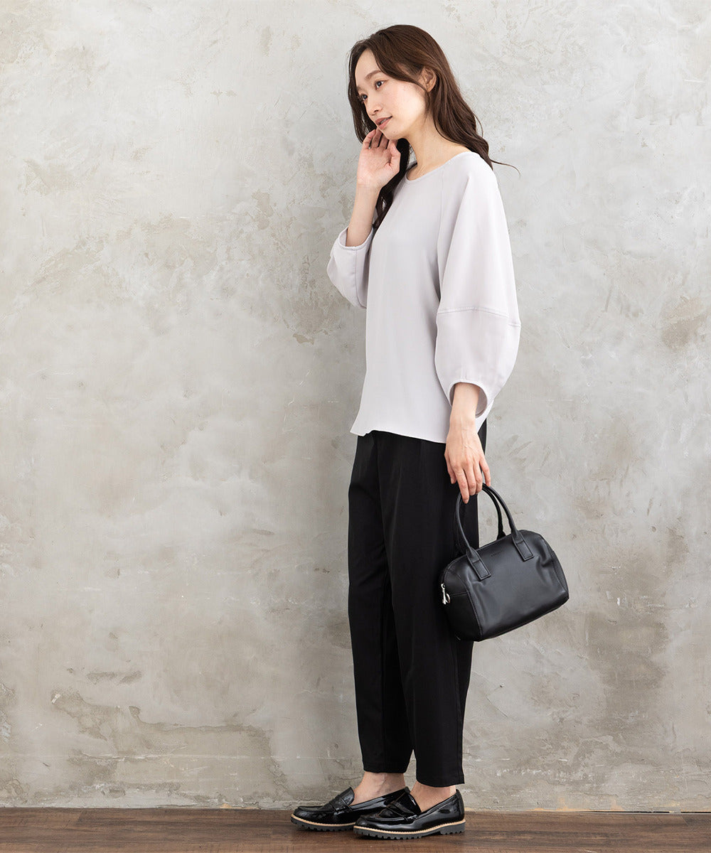 【撥水・COOL】ストレートタックパンツ