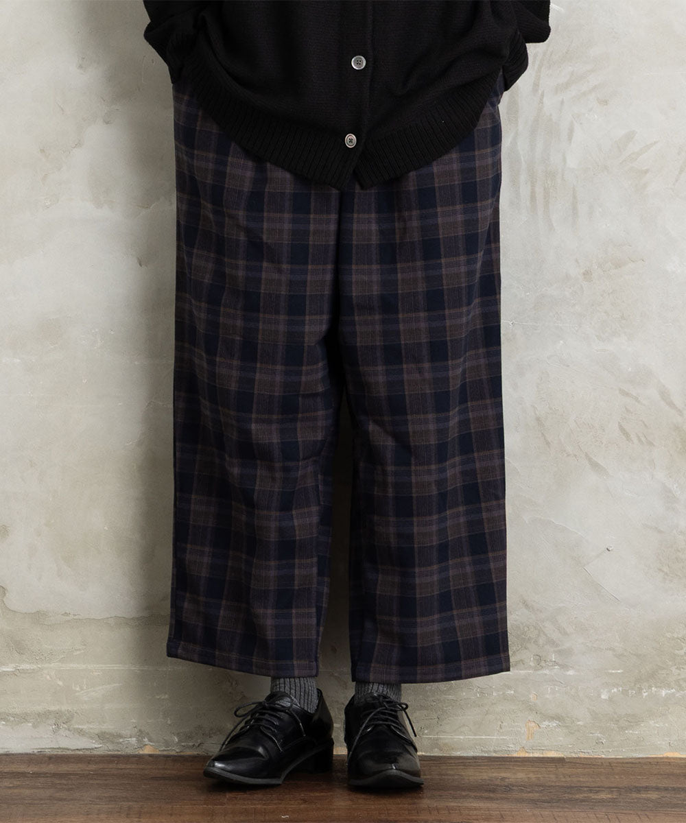 21号(6L～) 両面起毛セミワイドパンツ